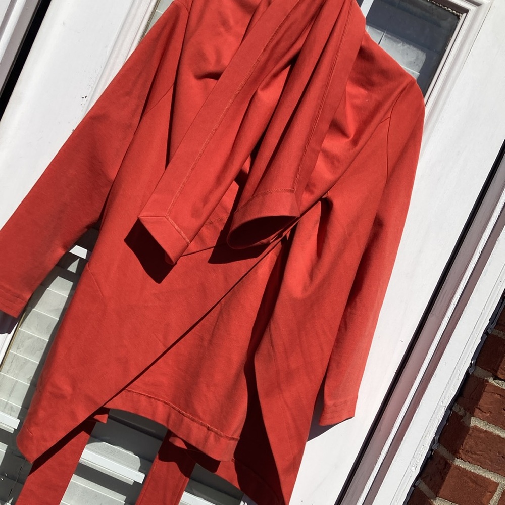 Jacket With Dramatic Collar Sz L - image 2